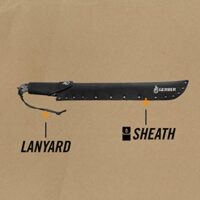 Gerber Machete mit Nylon-Scheide, Klingenlänge 45 cm, Carbonstahl, outdoor-Aktivitäten wie Camping und Bushcraft geeignet