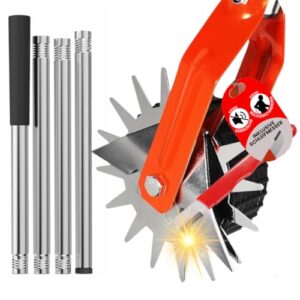 GRÜNTHOR Rasenkantenschneider – 4-teilig Verstellbarer Edelstahlgriff, ideal für jede Körpergröße, verbesserter gepolsterter Griff, gut ausbalancierte Rollen, inkl. Schleifmesser