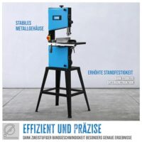 Güde 83811 Bandsäge GBS 250 - Hochwertiges Werkzeug für Heimwerker und Handwerker, mit Untergestell, Bandsägeblatt und Anschlüssen für Parallel- und Gehrungsanschlag