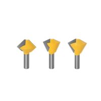 GYQIZSS Vogel Mund Router Bit - 3 Stücke für Holzbearbeitung mit Legierung und Gehrungsfraße - ideal für die Herstellung von Möbeln und das Schneiden von Holzbrettern