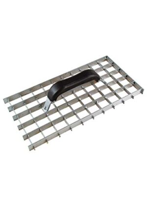 Handelskönig Gitter Rabott 285 x 140 mm aus lackiertem Stahl, für Putz- und Verputzarbeit