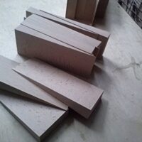 6 große Hartholzkeile 200x80x25mm aus Buche, hochwertiges Holzprodukt für verschiedene Anwendungen