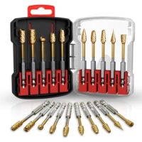 Hartmetall-Frästifte Set mit 10 Stücken, ideal für Metallpolieren, Schleifen und Bohren