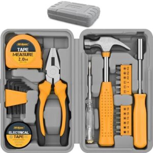 Haushaltswerkzeug-Set für Frauen, 24-teiliges Werkzeug-Set mit Hammer und anderen Werkzeugen