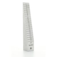 Messkeil für die Überprüfung von Unebenheiten, Neigungen und Zwischenräumen aus Aluminium mit Messbereich 1-20 mm und Ablesung 1 mm