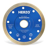 HERZO Diamant trennscheibe 115mm, professionelle Trennscheibe für Fliesen und Feinsteinzeug, hochwertiger Stahl und Diamant, perfekt für Profis und Hobbyisten