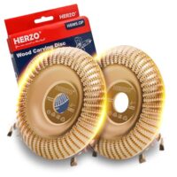 Holz-Schleifscheibe für Winkelschleifer 125mm, Set mit 2 Stück Holzschnitzscheiben