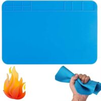 Hitzebeständige Lötmatte, Silikon-Lötunterlage, Mehrzweck-Arbeit-Loet-Reparatur-Plattformauflage, Esd-Matte, Reparatur-Matte und Schraubenposition zum Löten und Reparieren