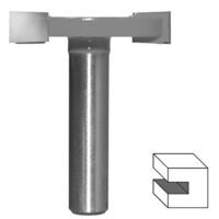 HM Scheibennutfräser 6,35 mm x 32 mm Schaft 8 mm - Hochwertiger Nutfräser für Metall-, Holz- und Kunststoff-Scheiben