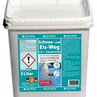 Effektives Enteisungsgranulat für Gehwege und Hoftoreschwellen - Salzfrees Taugranulat 2in1 für Schnee und Eis räumen
