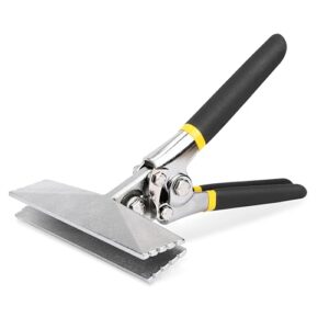 Ergonomisches Handwerkzeug für Profis und Anfänger, Falzzange mit geradem Metall-Biegezangenwerkzeug und komfortablen Griff, multifunktionell für verschiedene Anwendungen geeignet.