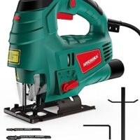 Elektrische Stichsäge mit Laser, 7 Variable Geschwindigkeiten und 0-3 Orbital Position für Holz Schnitt, Metall und Plastik