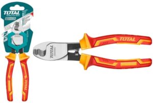 Isolierzange Chrom-Vanadium von TOTAL, ideal für Elektriker und Elektroprojekte. VDE-zertifiziert und mit Vorteilen wie Isolation und Präzision ausgestattet.