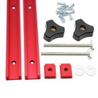 Hochwertige 1000 mm Aluminium T Track Schienen mit M8 Schieber und Set, ideal für Holzbearbeitungsschablonen und Präzisionsarbeit.