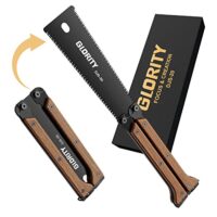 Ergänzung: Japansäge Klappbar, 140mm Handsäge mit Doppelkanten von 13/14 TPI aus SK5 Karbonstahl und Dreiseitigem Schleifzahndesign. Tragbare japanische Zugsäge für Holzbearbeitung und Heimwerker.