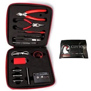 Jig Spule DIY Tools Kit, umfassendes Paket mit Ohm-Meter, Beißzange, Schere, Schraubendreher und Keramik-/Ellenbogen-Pinzette
