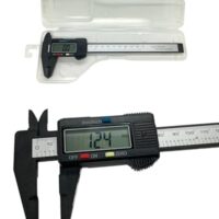 Digitaler Messschieber mit LCD-Display, 0-150 mm Präzisionsmessungen für Außen, Tiefen und Schrittmessung