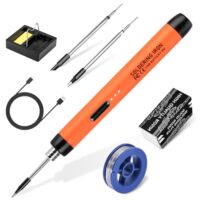 Kabelloses Lötkolben Set - USB Lötkolben mit 3 Temperatur Einstellbarkeit, 300℃-450℃, ideal für Reparaturen und Schweißen von Haushaltsgeräten, Heimwerkerarbeiten und Elektronik