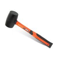 Gummihammer schwarz mit ergonomischem Fiberglasstiel für beste Haltbarkeit und Vielseitigkeit in der Installation und Bearbeitung von Materialien