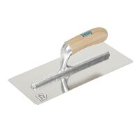 Knauf Traufel mit gebogenem Blatt, 300 mm - Spachtelkelle mit konkav geformtem Blatt zum Auftragen von Spachtelmasse bei Gipsplattenfugen an Wand und Decke