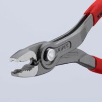 KNIPEX 82 01 150 TwinGrip Front- und Seitengreifzange mit rutschhemmendem Kunststoff überzogen grau atramentiert 154 mm, leistungsstarkes Werkzeug für Heimwerker und Profis
