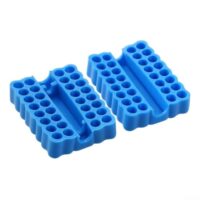Kompakte Bit-Aufbewahrungslösung für Schraubendreher-Bits mit 32 Löchern, ideal für Aufbewahrung und Transport von 1/4-Zoll-Sechskant-Schraubendreher-Bits