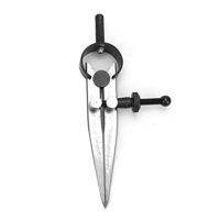 Federzirkel, Anreißzirkel für Zeichnen und Malen mit Leder, präzise Einstellung und einfache Bedienung