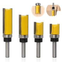 Kopierfräser Bündigfräser 8mm Schaft, Fräskopf für Holzbearbeitung, Oberflächensanierung, Rundlaufgenauigkeit, schnelle und genaue Schnitte für Laminate und Schablonenarbeiten