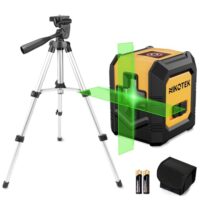 Kreuzlinienlaser mit Stativ für Baustellen, Inneneinrichtung und DIY-Projekte. Genauer und zuverlässiger Messergebnisse durch fortgeschrittene Sensortechnologie.