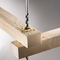 Balkenbohrer mit Extra-Länge für präzise Bohrungen in Holzbalken, 1-Fasen Spiralform, CV-Stahl gefertigt