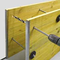 KWB Holzschalungsbohrer mit reduzierter Bruchgefahr und 118° Bohrspitze für die Herstellung von Betonbauteilen