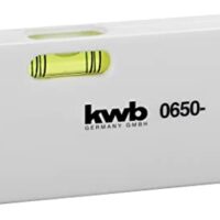 Mini Wasserwaage 100 mm, horizontale und vertikale Libelle, tragbar, weiß - Kompakte und flexible Wasserwaage für verschiedene Anwendungen