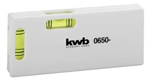 Mini Wasserwaage 100 mm, horizontale und vertikale Libelle, tragbar, weiß - Kompakte und flexible Wasserwaage für verschiedene Anwendungen