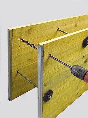 KWB Holz-Schalungsbohrer Ø 12 x 800 mm mit reduzierter Bruchgefahr, verbessertem Rundlauf und 118° Bohrspitze für Schalungen aus Schal-, Hart- und Weichholz, Leichtbaustoffen und Gipsplatten