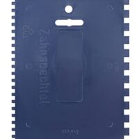 KWB Kunststoff-Zahnspachtel, Aufstreich-Spachtel, 4-seitig gezahnt, 180 x 130 mm, für Maurer und Maler