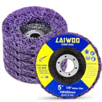 LAIWOO CSD Scheibe, 5 Stücke - 125 * 22mm, Lila Reinigungsscheiben für Winkelschleifer