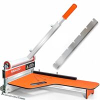 Laminierte Bodenschneidmaschine mit Ersatzklingen, Zozen 33CM Ethylen-Bodenschneidmaschine mit Rädern, Vinylplatten-Schneidmaschine - Schnitt in Winkel und Länge in nur einem Schritt, Bodenwerkzeuge