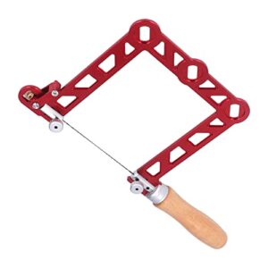 Professionelle Laubsäge mit Laubrahmen und Ersatzblatt für Holzbearbeitung, Schnitt von Kunststoff, Gummi und weichem Metall