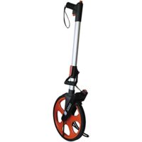 Leichtmessrad-Set Professional 703112 mit Reset-Knopf im Pistolengriff. Hochwertiges Werkzeug für Heimwerker und Profis mit radialen Messrad und Treckingrucksack.