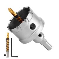 Hochwertiger 50mm Lochsäge Hartmetall-Bohrer mit TCT-Karbid-Zahnung, ideal für Edelstahl, Eisen, Legierungen, Holz und Kunststoff.