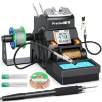 Hochwertige Lötstation mit präziser Temperaturregelung und schnellem Spitzenwechsel, ideal für filigrane Arbeiten und Reparaturen an elektronischen Bauteilen.