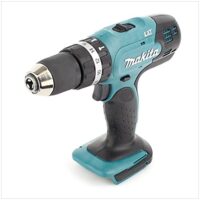 Makita Akku-Schlagbohrmaschine DHP453 Solo 18 V, Batteriebetrieb, leistungsstark und kompakt für Heimwerker und Profis geeignet