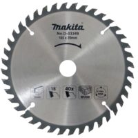 Kreissägeblatt für Holz 165 x 20 x 40 Zähne von Makita, silber/schwarz