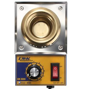MASUNN CM360A 100 W Solder Topf zum Löten mit elektronischer Thermostatplatte, Temperatur 200-480 Grad Celsius, Edelstahlplatte und -zinnofen