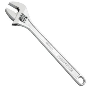 MAXPOWER 450mm verstellbarer Schraubenschlüssel mit großer Schlüsselweite und hochwertigem Chrom-Vanadium-Stahl