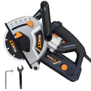 MAXXT Mauernutfräse Schlitzfräse, 1700W Mauerfräse Wandfräse mit 7000 U/min, für präzises Schneiden von 150mm Kabeln mit max. Nutbreite 42 mm und max. Nuttiefe 50 mm