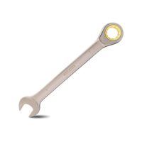 Professionelle Maul-Ringratschenschlüssel 7mm Chrom Vanadium Stahl Geschmiedet Ratschen Ringmaulschlüssel mit schwarzer Vernickelung, hochwertiger Qualitätsstandard für Haus, DIY-, Fahrrad- und Kfz-Reparatur