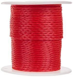 Meister Maurerschnur rot, 50 m Länge, Ø 2,0 mm, Polyethylen geflochten, Knotenfest, Reißfest & Belastbar