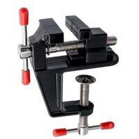 Mesee Kleine Werkbank Schraubstock, Mini Tischschraubstock, Bank-Schraubstock aus Aluminiumlegierung, ideal für kleine Arbeiten und DIY-Projekte