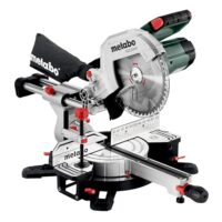 Metabo Kapp- und Gehrungssäge KGS 254 M mit Precision Cut Line, 254 mm Sägeblatt und Zugfunktion - 2 m Kabellänge